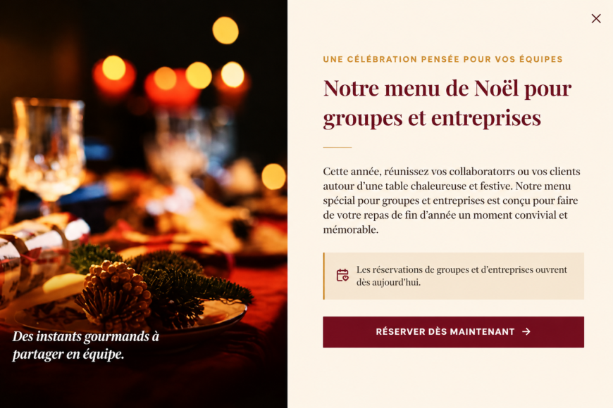 Menu de Noel 2026